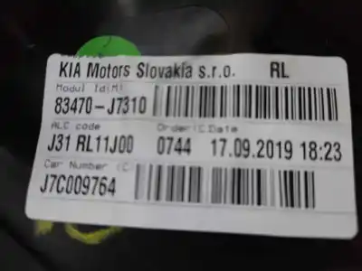 Second-hand car spare part rear left window regulator for kia xceed business oem iam references 83470-j7310
