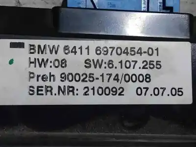 Second-hand car spare part climate control for bmw serie 7 (e65/e66) 745d oem iam references 6970454  estantería 85