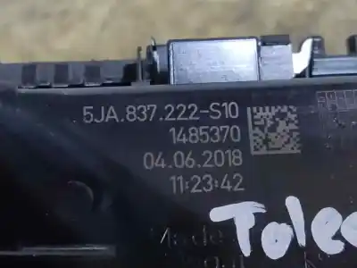 Автозапчастина б/у Усередині ПЕРЕДНЯ ПРАВА РУЧКА для SEAT TOLEDO (KG3)  Посилання на OEM IAM 5JA837222-S10  ESTANTERÍA 82