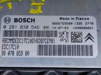 Автозапчасти б/у блок управления двигателем за citroen berlingo cuadro mixto l ссылки oem iam 0281030546  estantería 118