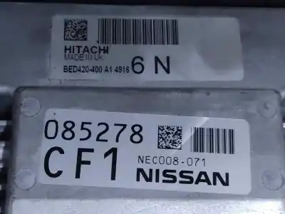 Peça sobressalente para automóvel em segunda mão centralina de motor uce por nissan note tekna premium referências oem iam 085278cf1