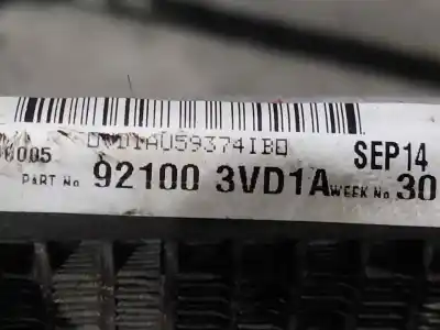 Peça sobressalente para automóvel em segunda mão condensador / radiador de ar condicionado por nissan note tekna premium referências oem iam 921003vd1a