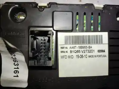 Peça sobressalente para automóvel em segunda mão display gps / multimídia por ford fiesta (cb1) ambiente referências oem iam 