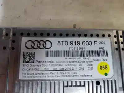 Second-hand car spare part multifunction display for audi a4 b8 (8k2) 2.0 tdi oem iam references   estantería 74