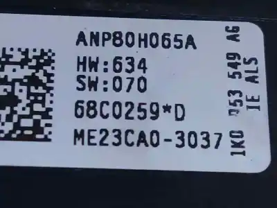 Second-hand car spare part electronic module for seat leon (1p1) reference oem iam references 1k0953549ag  