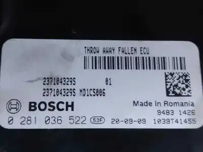 Second-hand car spare part ecu engine control for renault captur ii intens oem iam references 0281036522  estantería 52