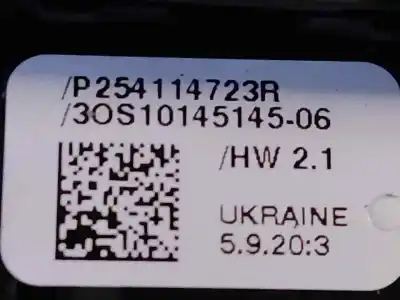 Peça sobressalente para automóvel em segunda mão botão / interruptor elevador vidro traseiro esquerdo por renault captur ii intens referências oem iam p254114723r