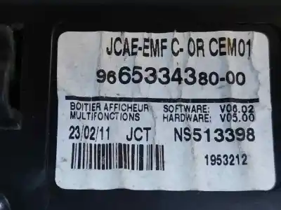 Second-hand car spare part multifunction display for citroen c4 lim. seduction oem iam references 9665334380-00  estantería 42
