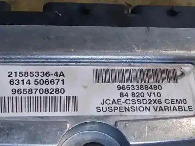Pièce détachée automobile d'occasion UNITÉ DE COMMANDE DE SUSPENSION pour CITROEN C6  Références OEM IAM 9658708280  ESTANTERÍA 44