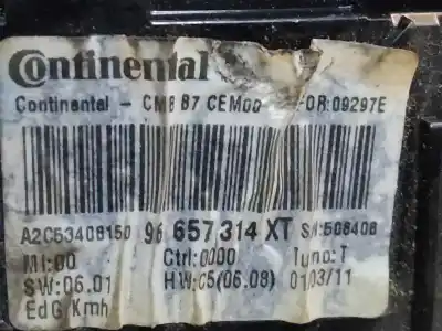 Peça sobressalente para automóvel em segunda mão quadrante por citroen c4 lim. seduction referências oem iam 96657314xt  estantería 137b