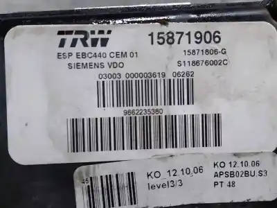 Second-hand car spare part abs for citroen c6 básico oem iam references 9662235380  estantería 104