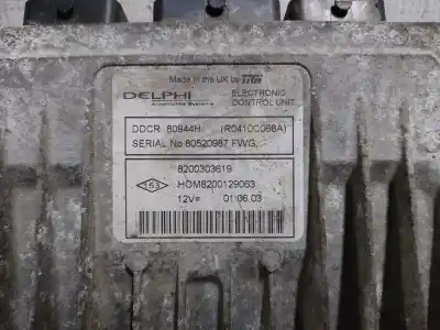 Second-hand car spare part ecu engine control for renault clio ii fase ii (b/cb0) authentique oem iam references 8200303619