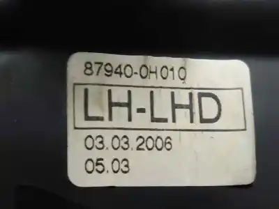 Peça sobressalente para automóvel em segunda mão espelho retrovisor esquerdo por citroen c1 (pm_, pn_) 1.4 hdi referências oem iam 87940-0h010  estantería 137 a