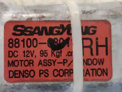 Second-hand car spare part rear right window regulator for ssangyong rexton rx 270 full oem iam references 881000801  gancho 23