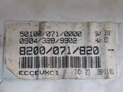 Second-hand car spare part dashboard for renault scenic (ja..) 1.9 dti diesel cat oem iam references 8200/071/820  estantería 22