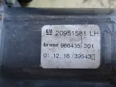 Peça sobressalente para automóvel em segunda mão elevador de vidros dianteira esquerda por opel zafira (c) excellence start/stop referências oem iam 20951581