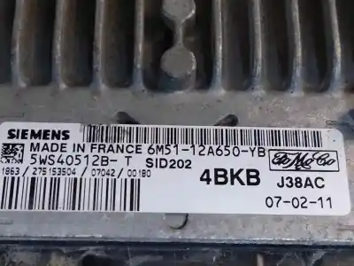 Second-hand car spare part ecu engine control for ford focus berlina (cap) ambiente (d) oem iam references 5ws405128-t  estantería 60