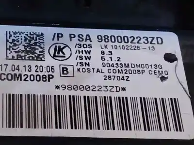 Second-hand car spare part multifunction switch for citroen c4 lim. collection oem iam references 98000223zd  estantería 41