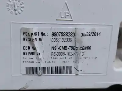 Автозапчасти б/у приборная доска за peugeot 308 ii (lb_, lp_, lw_, lh_, l3_) 1.6 hdi ссылки oem iam 9807588280