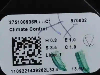 Peça sobressalente para automóvel em segunda mão comando de sofagem (chauffage / ar condicionado) por renault clio v (b7_) 1.6 e-tech 145 (b7mu) referências oem iam 275100936r  estantería 52 Peça sobressalente para automóvel em segunda mão comando de sofagem (chauffage / ar condicionado) por renault clio v (b7_) 1.6 e-tech 145 (b7mu) referências oem iam 275100936r  estantería 52
