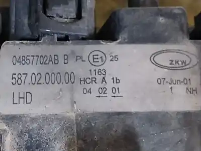 İkinci el araba yedek parçası SAG FAR için CHRYSLER VOYAGER (RG)  OEM IAM referansları 04857702ABB  ESTANTERIA 145 B