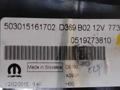 Peça sobressalente para automóvel em segunda mão quadrante por fiat doblo active referências oem iam 503015171702  estantería 36