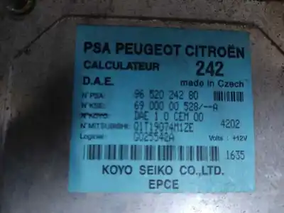 Peça sobressalente para automóvel em segunda mão CENTRALINA DE DIREÇÃO ASSISTIDA por CITROEN C3 1.4 HDI (68 CV)  Referências OEM IAM 9652024280  ESTANTERÍA 44