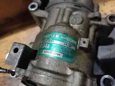 Peça sobressalente para automóvel em segunda mão compressor de ar condicionado a/a a/c por renault clio ii fase ii (b/cb0) base authentique referências oem iam 1416k fila 3 palet 36