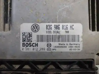 Second-hand car spare part ecu engine control for seat altea (5p1) green oem iam references 0281012289  estantería 81
