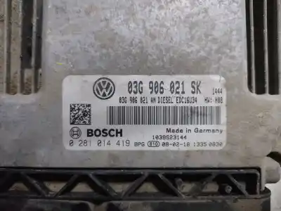 Second-hand car spare part ecu engine control for seat altea (5p1) green oem iam references 0281014419  estantería 81