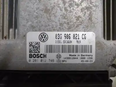 Pezzo di ricambio per auto di seconda mano centralina motore per volkswagen caddy ka/kb (2k) 1.9 tdi (bsu) riferimenti oem iam 0281012746  estantería 77