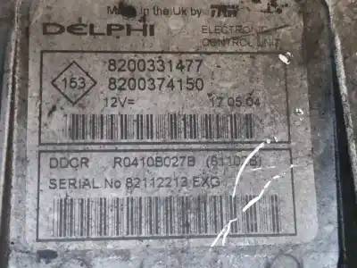Second-hand car spare part ecu engine control for renault kangoo (f/kc0) authentique oem iam references 8200331477  estantería 52