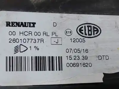 Second-hand car spare part right headlight for dacia logan ii ambiance oem iam references 260107737r  estantería 130 b