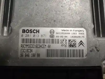 Автозапчасти б/у блок управления двигателем за citroen berlingo cuadro mixto l ссылки oem iam 0281013871  estantería 118