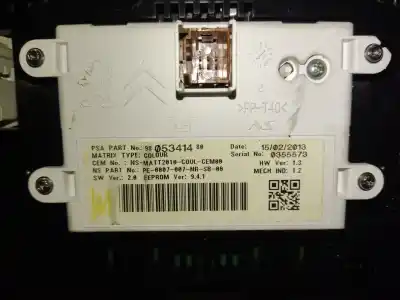 Peça sobressalente para automóvel em segunda mão quadrante por citroen ds4 design referências oem iam 9805341480  estantería 137 b