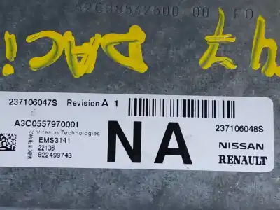 Second-hand car spare part ecu engine control for dacia jogger comfort 110 cv / 81 kw oem iam references 237106048s  estantería 52 Second-hand car spare part ecu engine control for dacia jogger comfort 110 cv / 81 kw oem iam references 237106048s  estantería 52