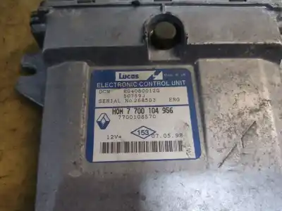 Second-hand car spare part Ecu Engine Control for RENAULT KANGOO (F/KC0) Authentique 64 CV / 47 KW OEM IAM references 7700104956  ESTANTERÍA 127