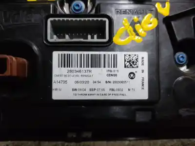 Peça sobressalente para automóvel em segunda mão display gps / multimídia por renault clio v experience 72 cv / 53 kw referências oem iam 280346137r  estantería 53