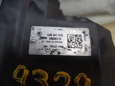 Peça sobressalente para automóvel em segunda mão farol / farolim direito por skoda rapid ambition referências oem iam 5jb941018  estantería 134 b