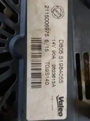 Peça sobressalente para automóvel em segunda mão alternador por renault clio v experience 72 cv / 53 kw referências oem iam 2115006975 palet 2 e 