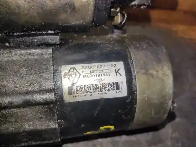 Second-hand car spare part starter motor for renault clio ii fase ii (b/cb0) authentique oem iam references 8200227092 fila 1 palet 36
