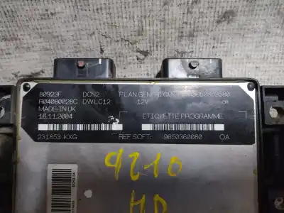 Second-hand car spare part ecu engine control for citroen jumpy (u6u_) 1.9 d oem iam references 9650360080  estantería 118