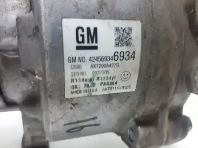 Pezzo di ricambio per auto di seconda mano compressore aria condizionata per opel mokka x 120 aniversario start/stop riferimenti oem iam 424569346934  akt200a427g