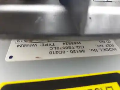 Second-hand car spare part audio system / radio cd for toyota yaris (ksp9/scp9/nlp9) básico oem iam references 861200d210  