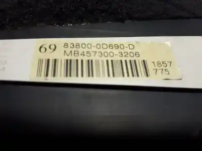 Second-hand car spare part dashboard for toyota yaris (ksp9/scp9/nlp9) básico oem iam references 838000d690d  mb4573003206