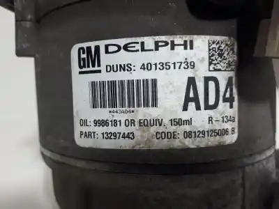 Peça sobressalente para automóvel em segunda mão compressor de ar condicionado a/a a/c por opel astra gtc sport referências oem iam 13297443  401351739