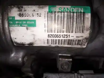 Second-hand car spare part air conditioning compressor for renault clio iii dynamique oem iam references 8200651251  