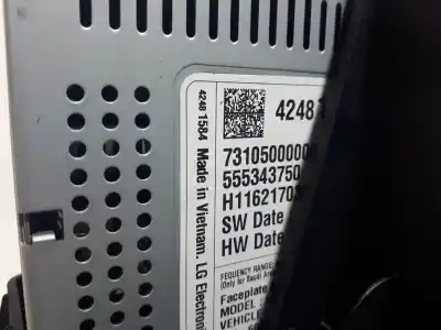 Pezzo di ricambio per auto di seconda mano impianto audio / radio cd per opel mokka x 120 aniversario start/stop riferimenti oem iam 555343750  