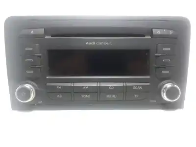 Peça sobressalente para automóvel em segunda mão Sistema De áudio / Rádio Cd por AUDI A3 (8P) 2.0 TDI Referências OEM IAM 8P0035186P  7647026380