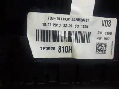 Автозапчастина б/у панель інструментів для seat leon (1p1) comfort limited посилання на oem iam 1p0920810h  a2c53375371